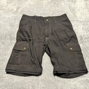 Kuhl Shorts Mens 30 Gray Zip Off Shorts Hiking Cargo ***